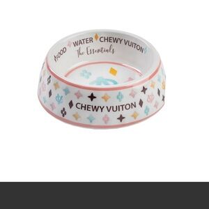 Large Chewy Vuiton Dog Bowl
